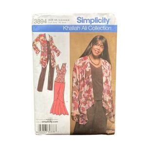 SIMPLICITY Pattern 3894 Khaliah Ali Misses Jacket Pant Size AA 10-18 UNCUT
